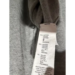 Gap Women's Gray Crew Neck Long Sleeve Cotton Viscose Blend Sweater Size L thumbnail 4