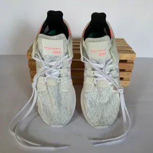 Adidas White/Pink EQT Support ADV White Turbo Training Sneakers thumbnail 3