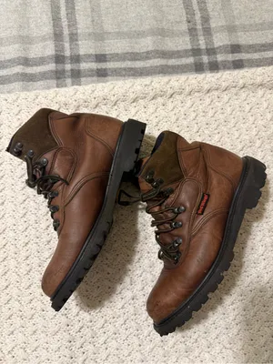 Red wing Women’s Brown Leather Ankle Boots Rugged Lace up Booties size 8 thumbnail 2