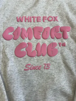 White Fox Grey Comfort Club Hoodie New thumbnail 4