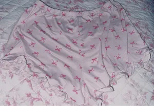 Laura Ashley pink bow pj bottoms thumbnail 2