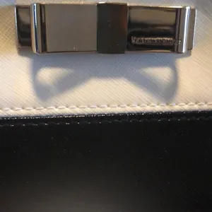 Victorias Secret Black And Off-White Key Ring Purse Pouch Wristlet Wallet thumbnail 2