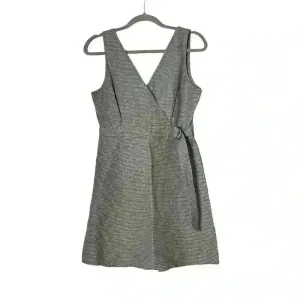 Takara Y2K Brown Houndstooth Surplice‎ Wrap Dress Size 7 Preppy Academia Twee thumbnail 2