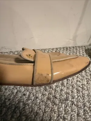 Tory Burch Evette Patent Loafer in Nude- Size 8 thumbnail 2
