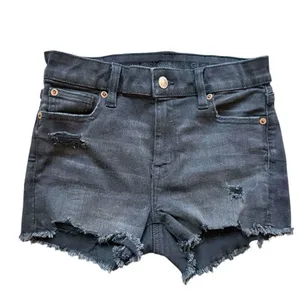 Womens American Eagle AEO Denim Hi-Rise Shortie Next Level Stretch Jean Shorts 0 thumbnail 3