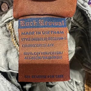 Rock Revival Vintage Y2K Cargo Capri Pants Green Gray Utility Low Rise Grunge 28 thumbnail 6