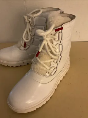 Sorel women White leather waterproof Joan of Artic next lite boots US 6.5 thumbnail 11