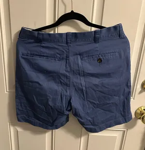 J. Crew Classic Blue Flat Front Shorts thumbnail 3