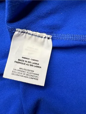Nike Women's Medium Royal Blue Long-Sleeve Dri-FIT Mock Neck Top thumbnail 6