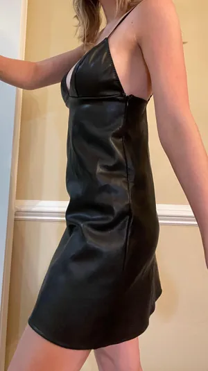 Victoria's Secret leather dress thumbnail 2