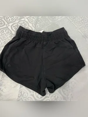 lululemon athletica Black Elastic Waist Athletic Shorts thumbnail 5