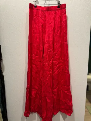 Natural Life Red Floral Jacquard Patti Palazzo Pants - Size L - NWOT thumbnail 6