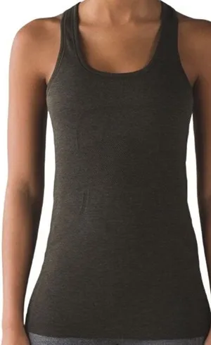 Lululemon Swiftly Tech Racerback Dark Olive Black Silverescent Seamless 8 thumbnail 1