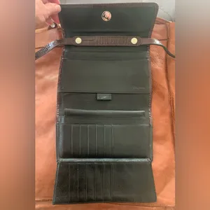 BRIGHTON Leather Wallet Crossbody Purse thumbnail 7