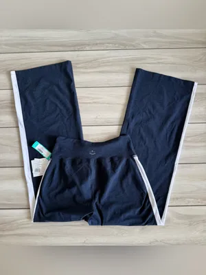 Beyond Yoga Spacedye Laid Back Wide Leg Pant Navy Medium NWT STITCH FIX thumbnail 6