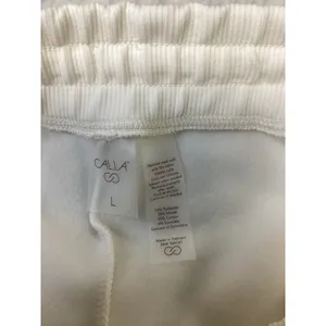 CALIA Womens Soft Scuba Fleece High Rise Jogger Pants White Large L Ankle Length thumbnail 6