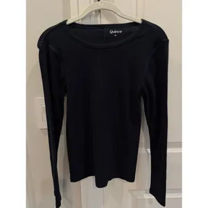 Quince NWOT XS Bundle SuperSoft Fleece Shorts & Organic Rib Long Sleeve Tee thumbnail 10