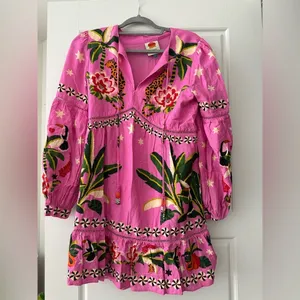 Farm Rio Leopard Forest Mini Dress thumbnail 2