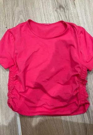 Altar’d state fitted hot pink top  thumbnail 1