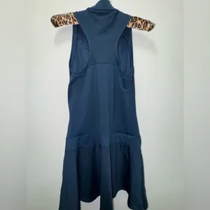 Adidas Women's HEAT.RDY Sleeveless Golf Dress in navy blue small thumbnail 4