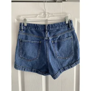 PacSun Mom Short Womens Size 27 Blue Denim High Waisted Cuffed Summer Casual thumbnail 4