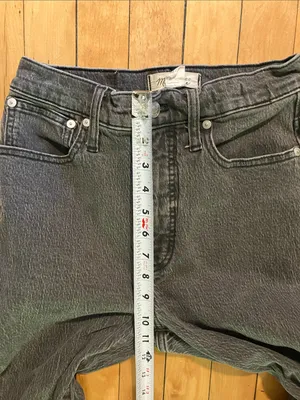 Madewell Perfect Vintage Straight Jeans in Black Size 25 thumbnail 7