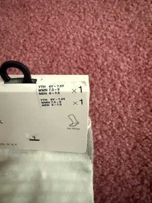 Nike White No Show Running Socks thumbnail 3