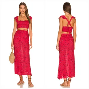 Free People Bijou Set in Cherry Combo Size 8 thumbnail 2