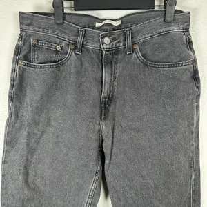 Levi's Low Pro Straight Jeans Womens 29 Black Wash Denim 90s Style 100% Cotton thumbnail 2