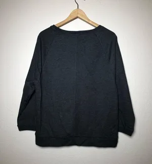 Victoria’s Secret Charcoal Gray Sequin Sweatshirt thumbnail 2