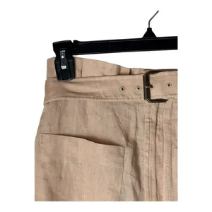 Tularosa‎ Pants Women Small Pink Paloma Linen Belted Paper Bag Wide Leg Preppy thumbnail 7