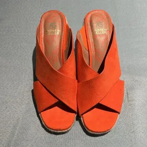 Andrew Geller Kimber Wedge Sandals‎ Size 7.5 B33 thumbnail 4
