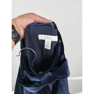 1901 Women's Velvet Trim Halter Jumpsuit with Bow Dark Blue‎ Size 8 Ultrachic thumbnail 11