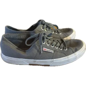 Superga 2750 Cotu Classic Unisex Gray Canvas‎ Sneakers Size 8 thumbnail 2