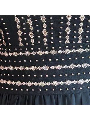 Lulu's Women's Black Beaded Full Length Maxi Dress Size XS thumbnail 6