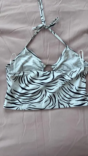 Zebra Print Crop Top Multiple thumbnail 2
