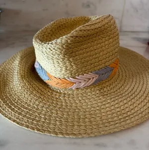 Treasure & Bond Embroidered straw hat thumbnail 1