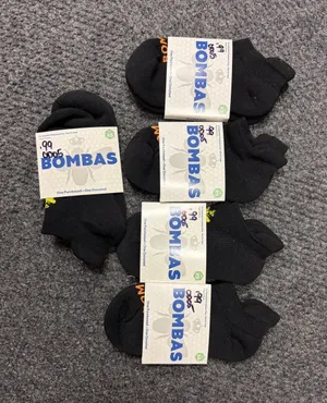 5-Pack Bombas Socks XS Black Arch support cushioned NWT Blister tab reinforced thumbnail 1