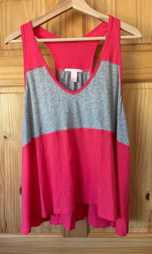Victoria’s Secret flowy racer back colorblock tank top size XL thumbnail 1