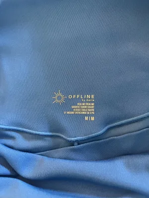 Aerie OFFLINE Blue Biker Crossover Shorts thumbnail 4