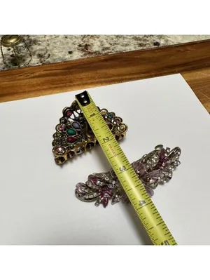 Lot Of 2 Hair Clip / Hair Accessory - Rhinestone thumbnail 6