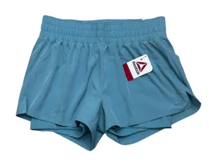 NWT Reebok Women's Relaxed Inner Short Lined Nylon Shorts Size‎ Small Green thumbnail 1