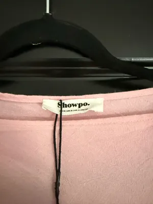 NWT Showpo Soft pink linen dress size 4 thumbnail 6