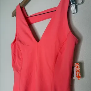 FP Movement Jumpsuit Spandex Never Better Strappy Back Neon Coral NWT sz XS pink thumbnail 8