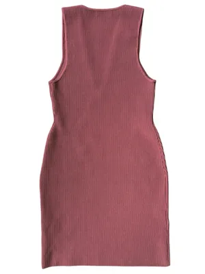 Like New Aritzia Babaton Sculpt Knit V Neck Sleeveless Dress Size Medium thumbnail 5