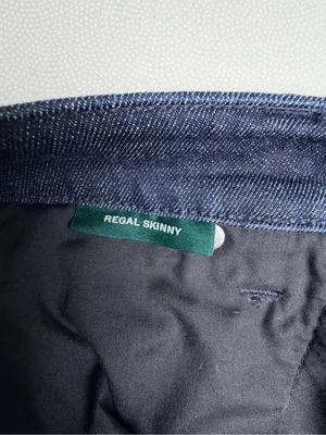 Lauren Ralph Lauren Regal Skinny Jeans Womens 10 Dark Wash Tuxedo Stripe thumbnail 7