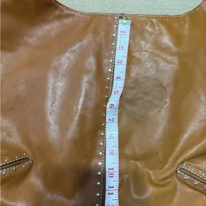 Michael Kors hobo studded leather brown bag thumbnail 7