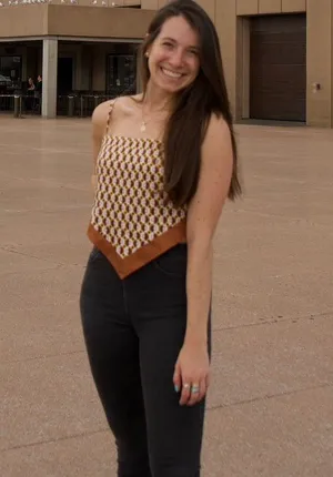 Mirrou Bandana Top Brown Yellow Black And Pink thumbnail 4