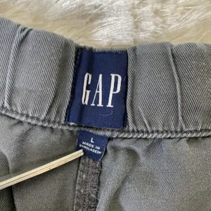 Gap Gray Elastic Waist Casual Shorts Sz Large Drawstring thumbnail 3