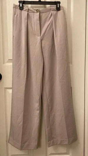 Free People Tyler Menswear Trousers - cream size small thumbnail 3